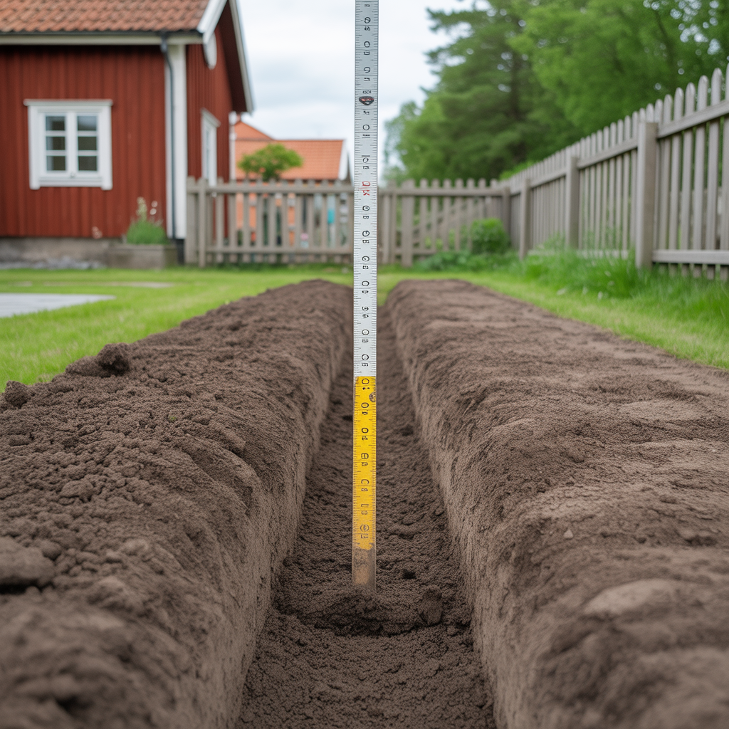 10.Hur djup bor en rabattgravning vara