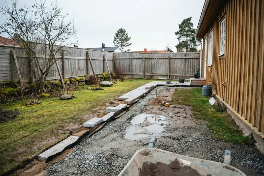 s anl gger du en h llbar g ngv g i tr dg rden r tt underarbete material och dr nering